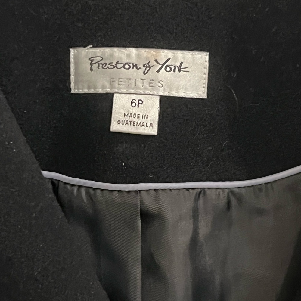Preston & York Elegant Black Trench Coat - Picture 2 of 4